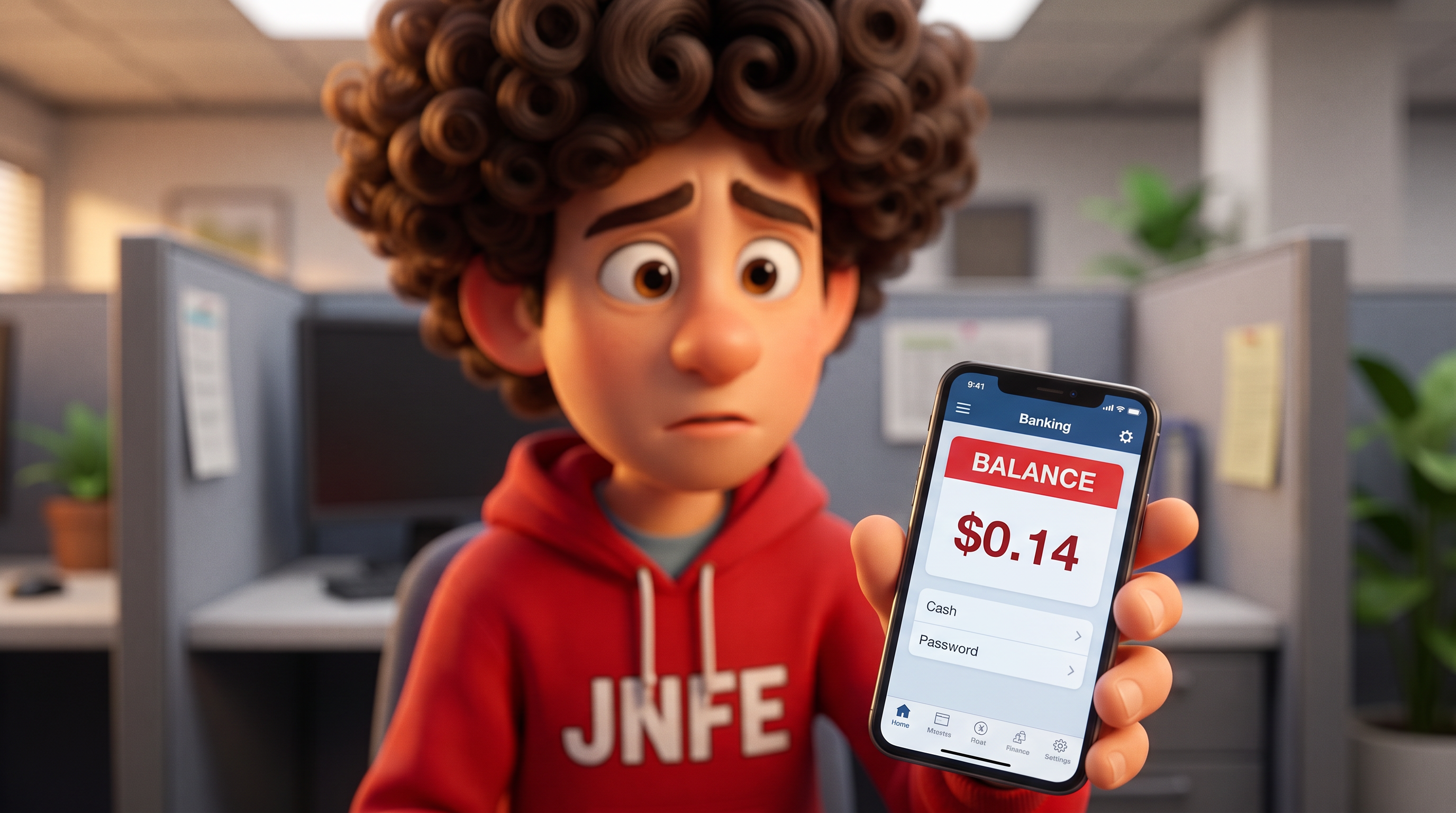 Bank Account Balance Showing 14 Cents